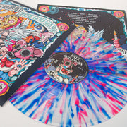 D.R.U.G.S. Until God Shows  Clear With Blue &  Fluorescent Pink vinyl record