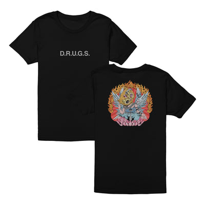 D.R.U.G.S. • Two Hand Touch • Black • T-Shirt