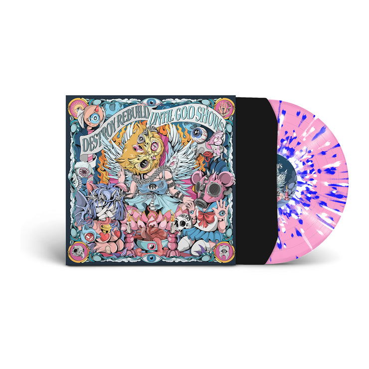 D.R.U.G.S. • Until God Shows • Pink W/ Blue & White Splatter • Limited to 150