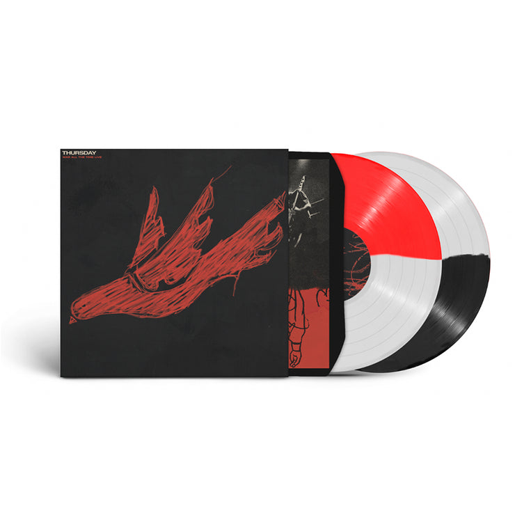 THURSDAY • War All The Time (Live) • Double LP • 180 GRAM • Half Clear/Half Red & Half Clear/Half Black • Limited to 200